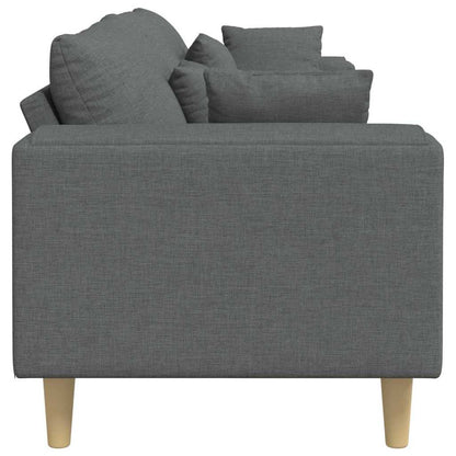 Divano con cuscino Grigio scuro 250 x 77 x 76 cm Tessuto