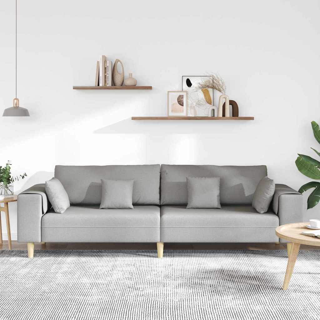 Divano con cuscino Grigio Nuvola 250 x 77 x 76 cm Tessuto