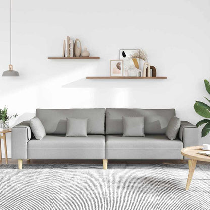 Divano con cuscino Grigio Nuvola 250 x 77 x 76 cm Tessuto