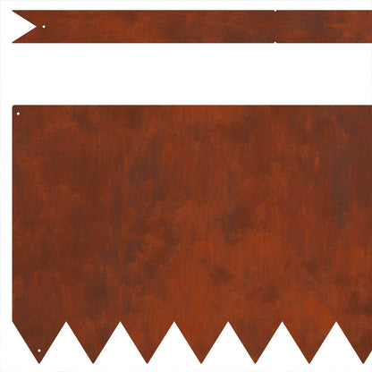 Bordura per Prato 50 pcs Marrone 100 x 0.05 x 20 cm