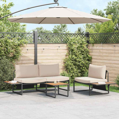 Set da Pranzo per Giardino 3 pcs Talpa Acciaio