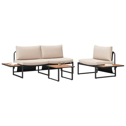 Set da Pranzo per Giardino 3 pcs Talpa Acciaio