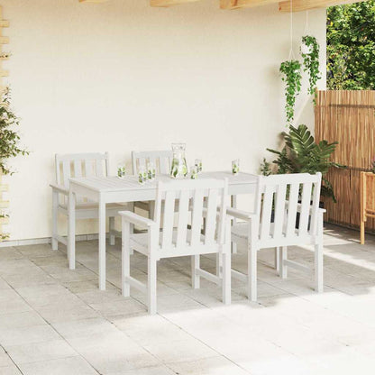 Sedia da Giardino 4 pcs Bianco 65.5 x 59 x 88 cm Polietilene