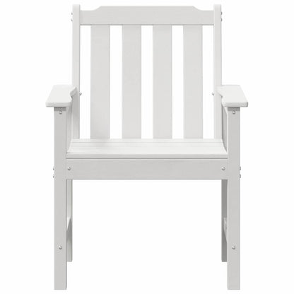 Sedia da Giardino 4 pcs Bianco 65.5 x 59 x 88 cm Polietilene