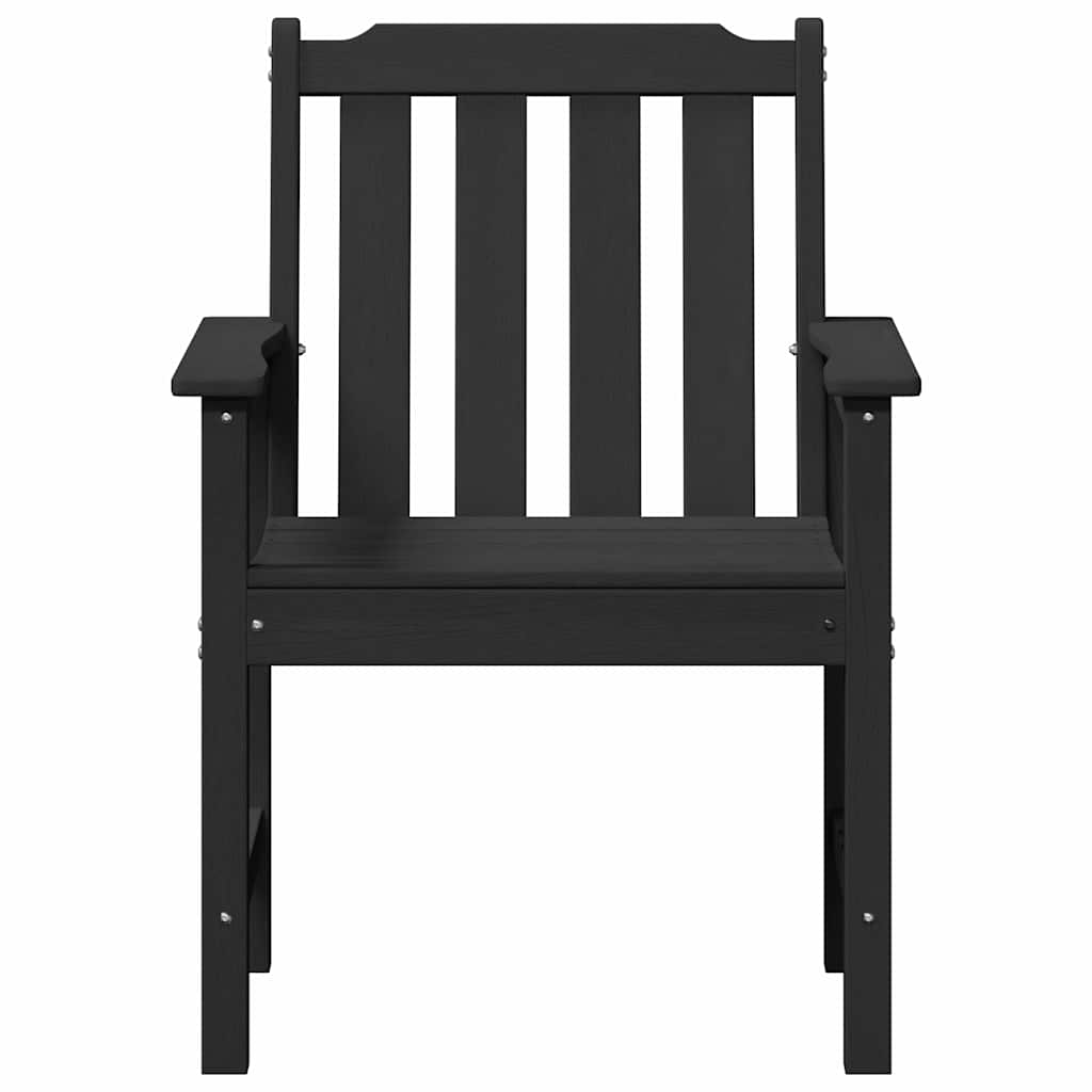 Sedia da Giardino 4 pcs Nero 65.5 x 59 x 88 cm Polietilene