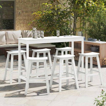 Set Bar da Giardino 6 pcs Bianco HDPE