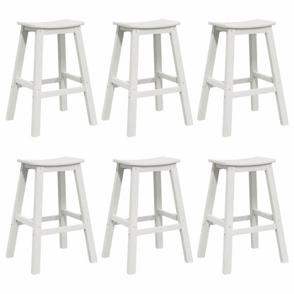 Set Bar da Giardino 6 pcs Bianco HDPE