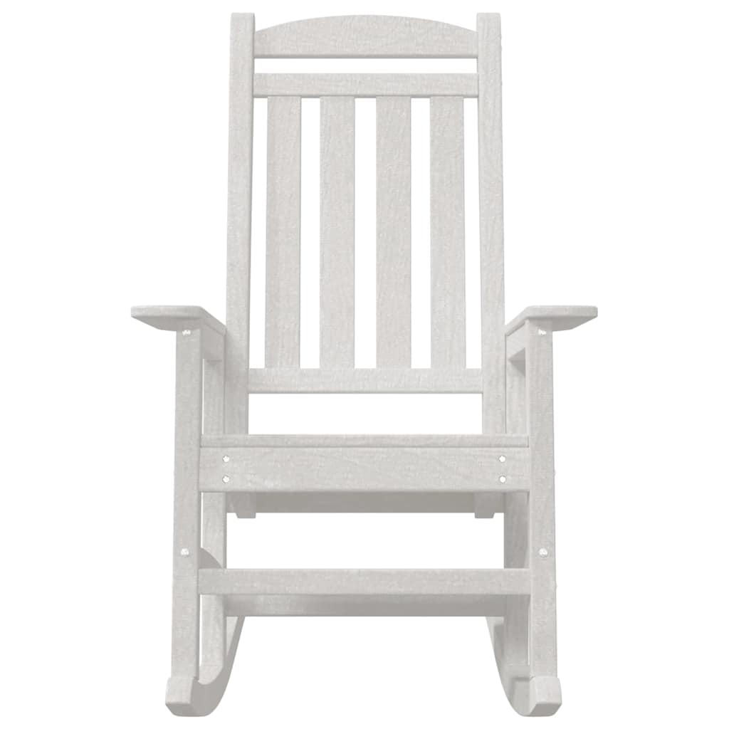 Sedia a dondolo 2 pcs Bianco 92 x 70 x 108 cm Polietilene