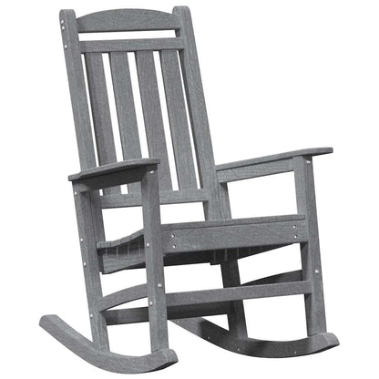 Sedia a dondolo 3 pcs Grigio chiaro Polietilene