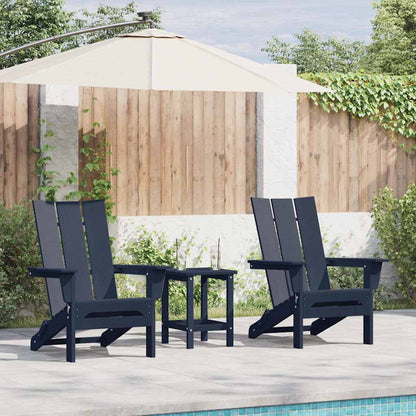 Sedia da Giardino 2 pcs Navy 80.5 x 74.5 x 92 cm Polietilene