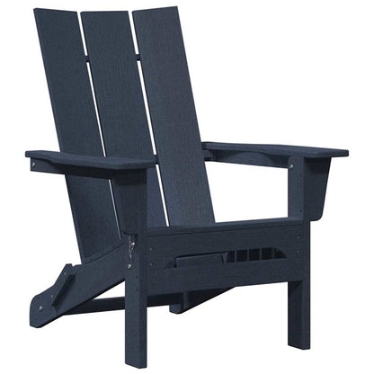Sedia da Giardino 3 pcs Navy 80.5 x 74.5 x 92 cm Polietilene