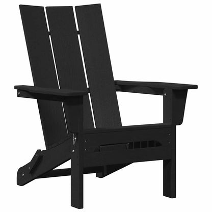 Sedia da Giardino 3 pcs Nero 80.5 x 74.5 x 92 cm Polietilene