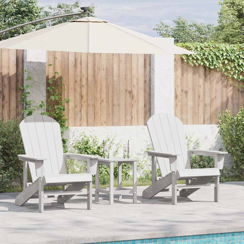 Sedia da Giardino 2 pcs Bianco 82 x 74 x 92 cm Polietilene