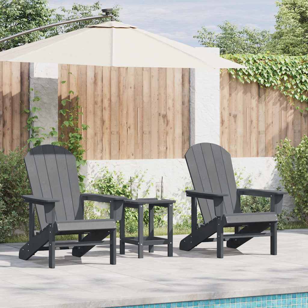 Sedia da Giardino 2 pcs Grigio chiaro 82 x 74 x 92 cm