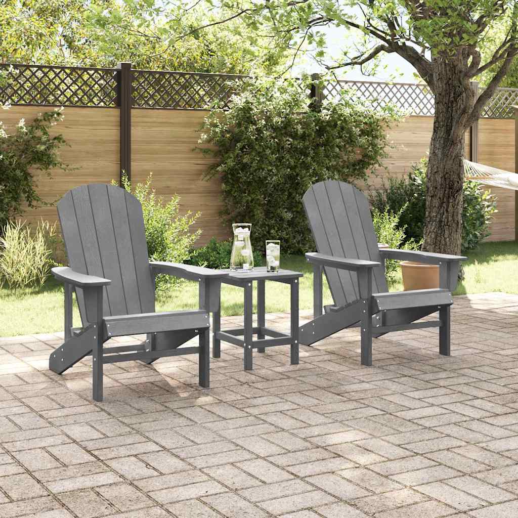 Sedia da Giardino 2 pcs Grigio chiaro 82 x 74 x 92 cm