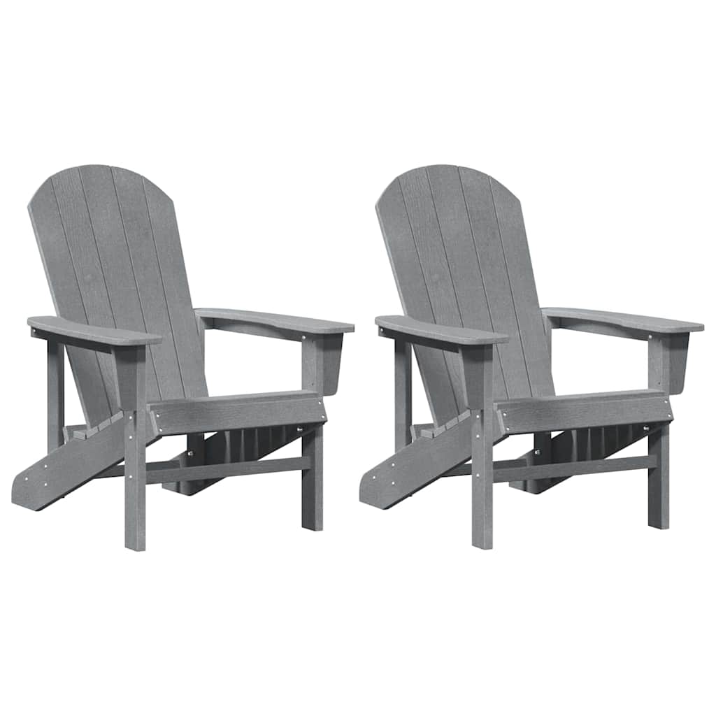 Sedia da Giardino 2 pcs Grigio chiaro 82 x 74 x 92 cm