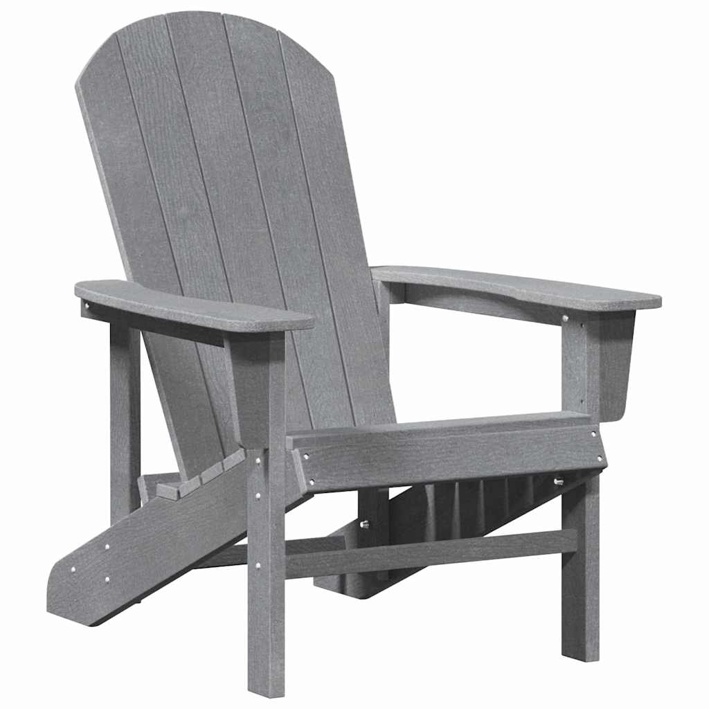 Sedia da Giardino 3 pcs Grigio chiaro Polietilene