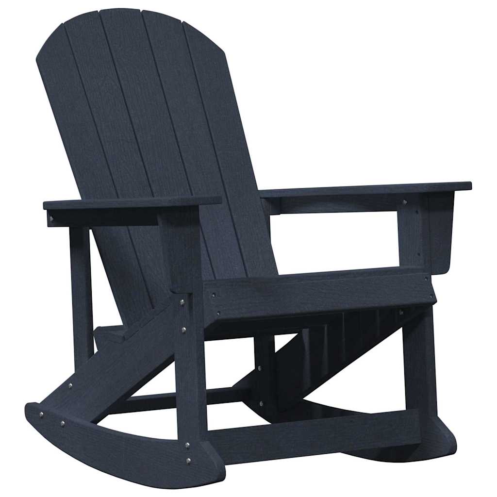 Set Lounge da Giardino 3 pcs Blu navy HDPE