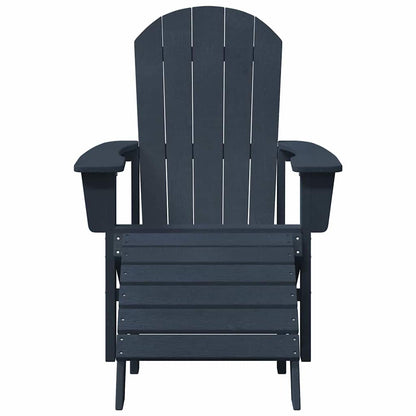 Sedia da Giardino 2 pcs Navy 83 x 74 x 92 cm Polietilene