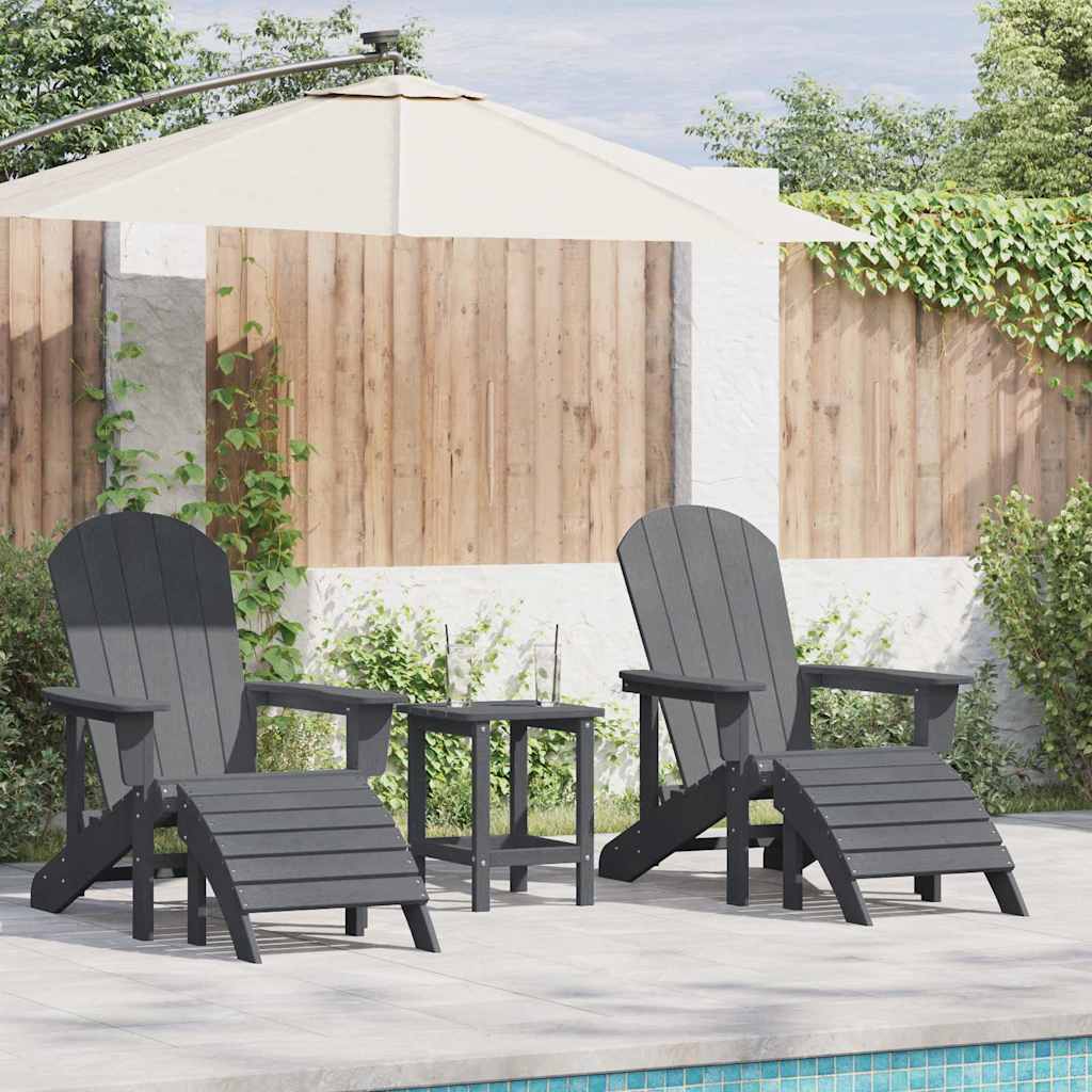 Sedia da Giardino 2 pcs Grigio chiaro 83 x 74 x 92 cm