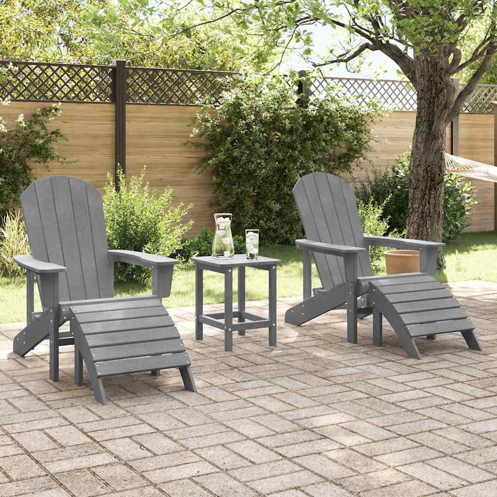 Sedia da Giardino 2 pcs Grigio chiaro 83 x 74 x 92 cm