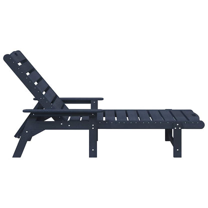 Lettino da sole 2 pcs Navy 195,5 x 53 x 98,5 cm Polietilene