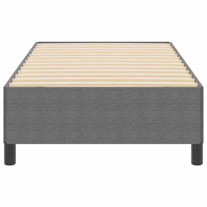Letto a molle Grigio chiaro 80 x 200 cm Tessuto in Cords