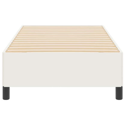 Letto a molle Crema 90 x 200 cm Tessuto in Cords