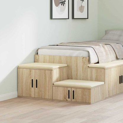 Armadio 2 pcs Rovere Sonoma 127 x 41 x 40 cm Legno multistrato