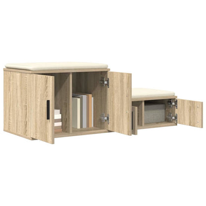 Armadio 2 pcs Rovere Sonoma 127 x 41 x 40 cm Legno multistrato