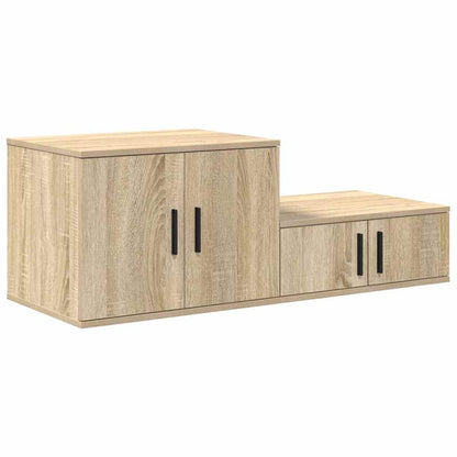 Armadio 2 pcs Rovere Sonoma 118 x 41 x 40 cm Legno multistrato