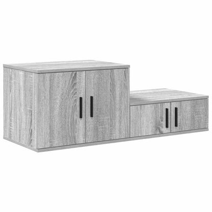 Armadio 2 pcs Grigio Sonoma 118 x 41 x 40 cm Legno multistrato