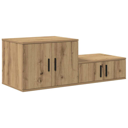 Armadio 2 pcs Rovere artigianale 118 x 41 x 40 cm
