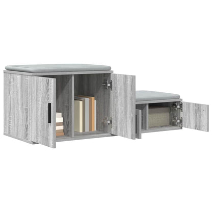 Armadio 2 pcs Grigio Sonoma 108 x 41 x 40 cm Legno multistrato