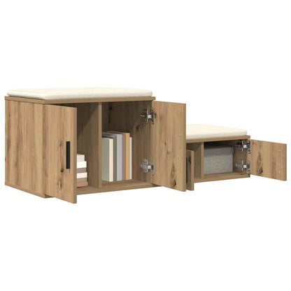 Armadio 2 pcs Rovere artigianale 108 x 41 x 40 cm