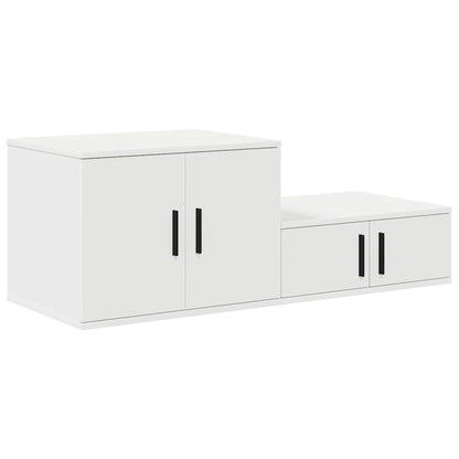 Armadio 2 pcs Bianco 103 x 41 x 40 cm Legno multistrato