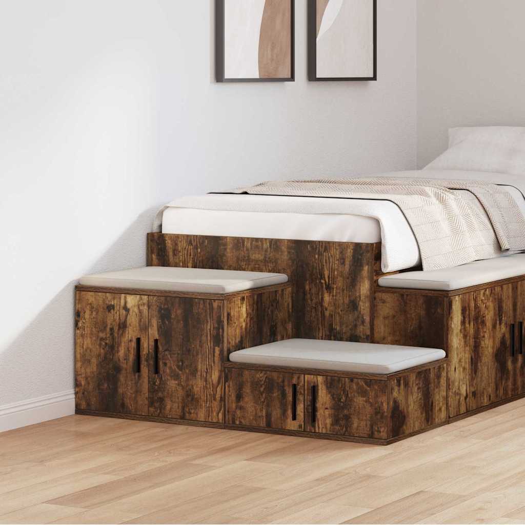 Armadio 2 pcs Rovere fumÃ© 103 x 41 x 40 cm Legno multistrato