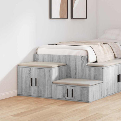 Armadio 2 pcs Grigio Sonoma 103 x 41 x 40 cm Legno multistrato