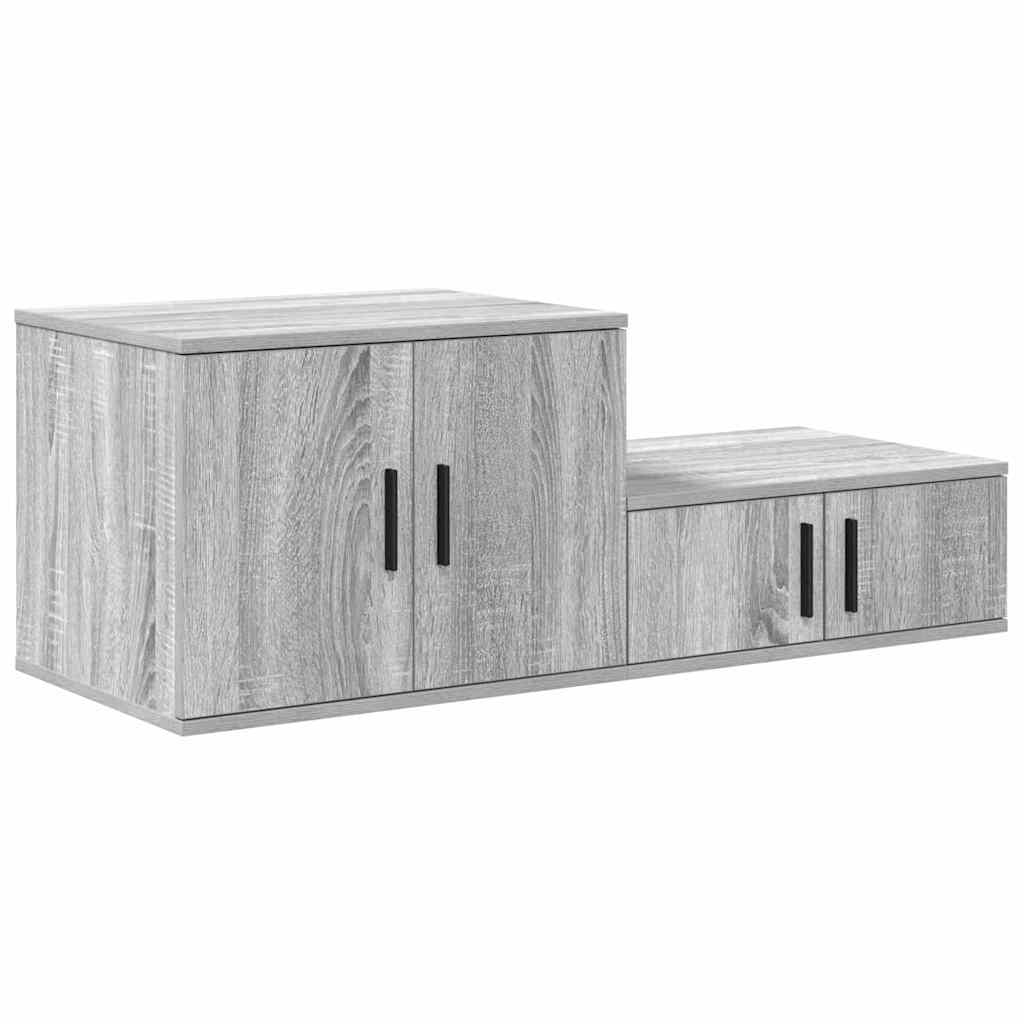 Armadio 2 pcs Grigio Sonoma 103 x 41 x 40 cm Legno multistrato