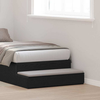 Cassetti per letto Rovere Nero 100 x 36,5 x 16,5 cm