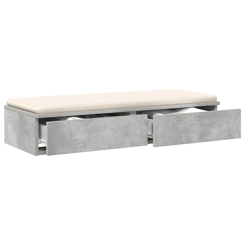 Cassetti per letto Grigio cemento 100 x 36,5 x 16,5 cm