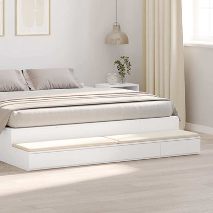 Cassetti per letto con cassetto Bianco 200 x 36,5 x 16,5 cm