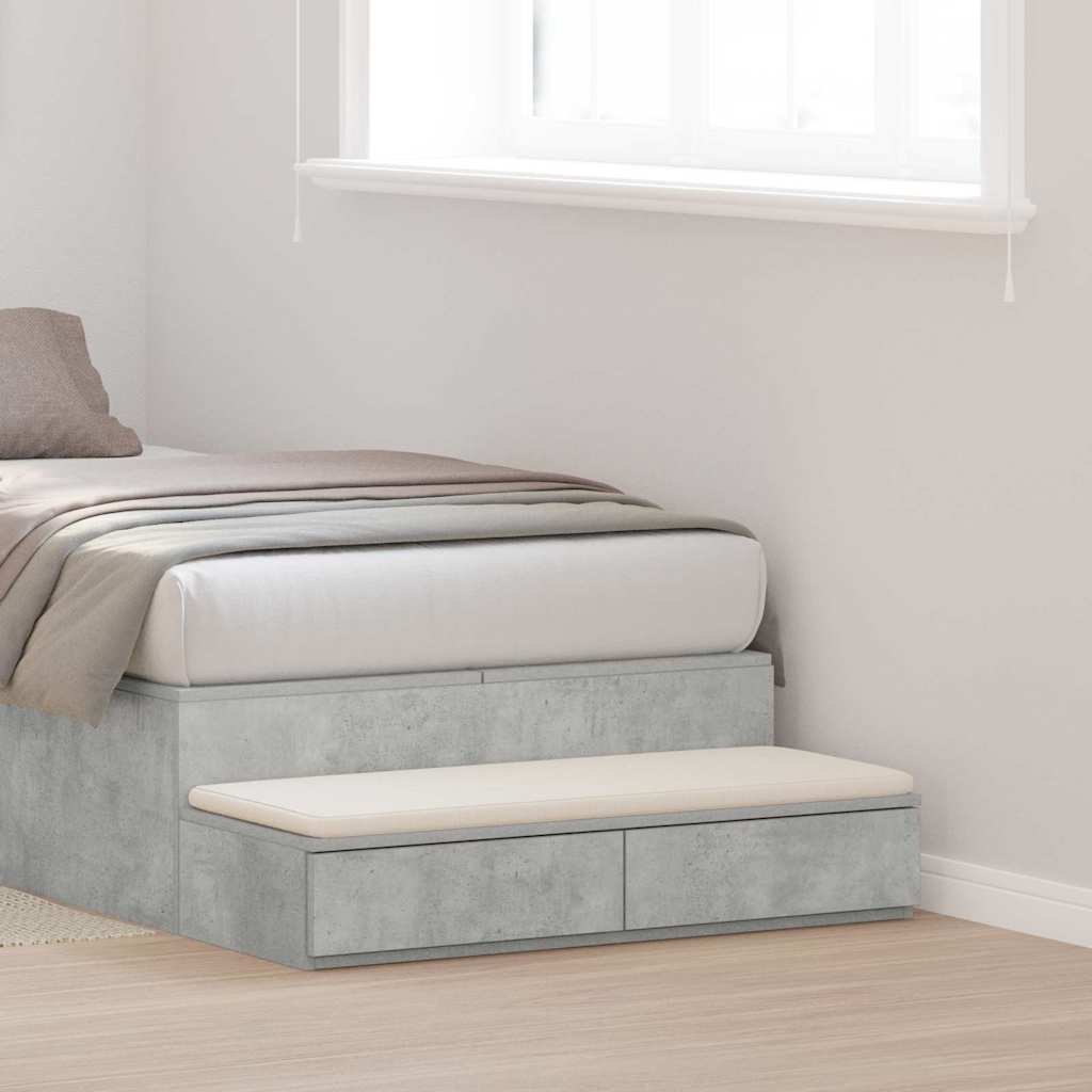 Cassetti per letto Grigio cemento 90 x 36,5 x 16,5 cm