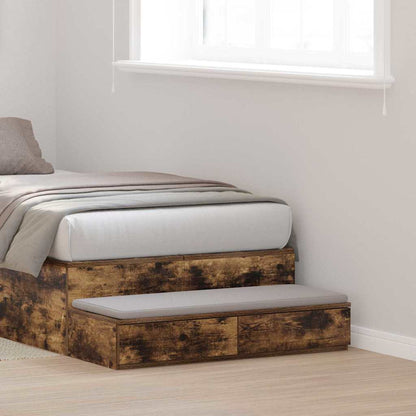 Cassetti per letto con cassetto Rovere fumÃ© 90 x 36,5 x 16,5 cm