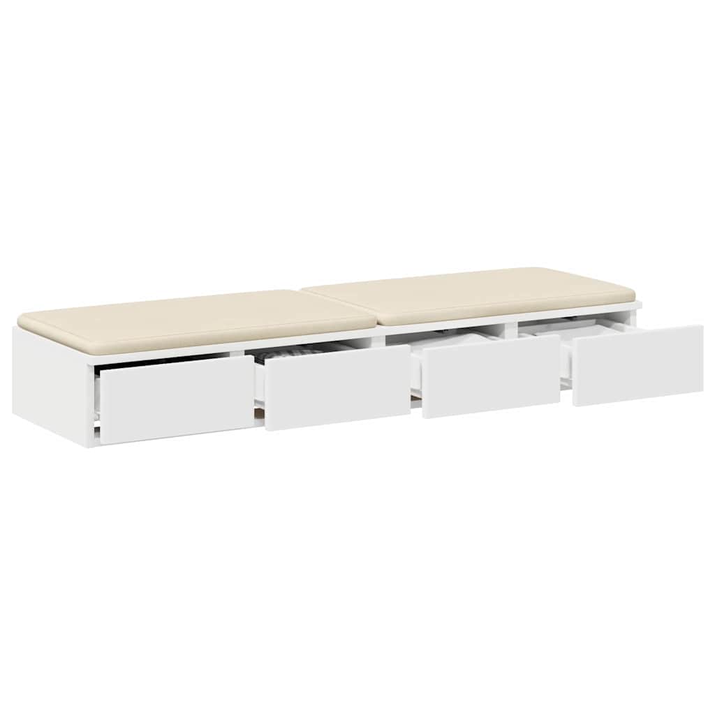 Cassetti per letto con cassetto Bianco 120 x 36,5 x 16,5 cm