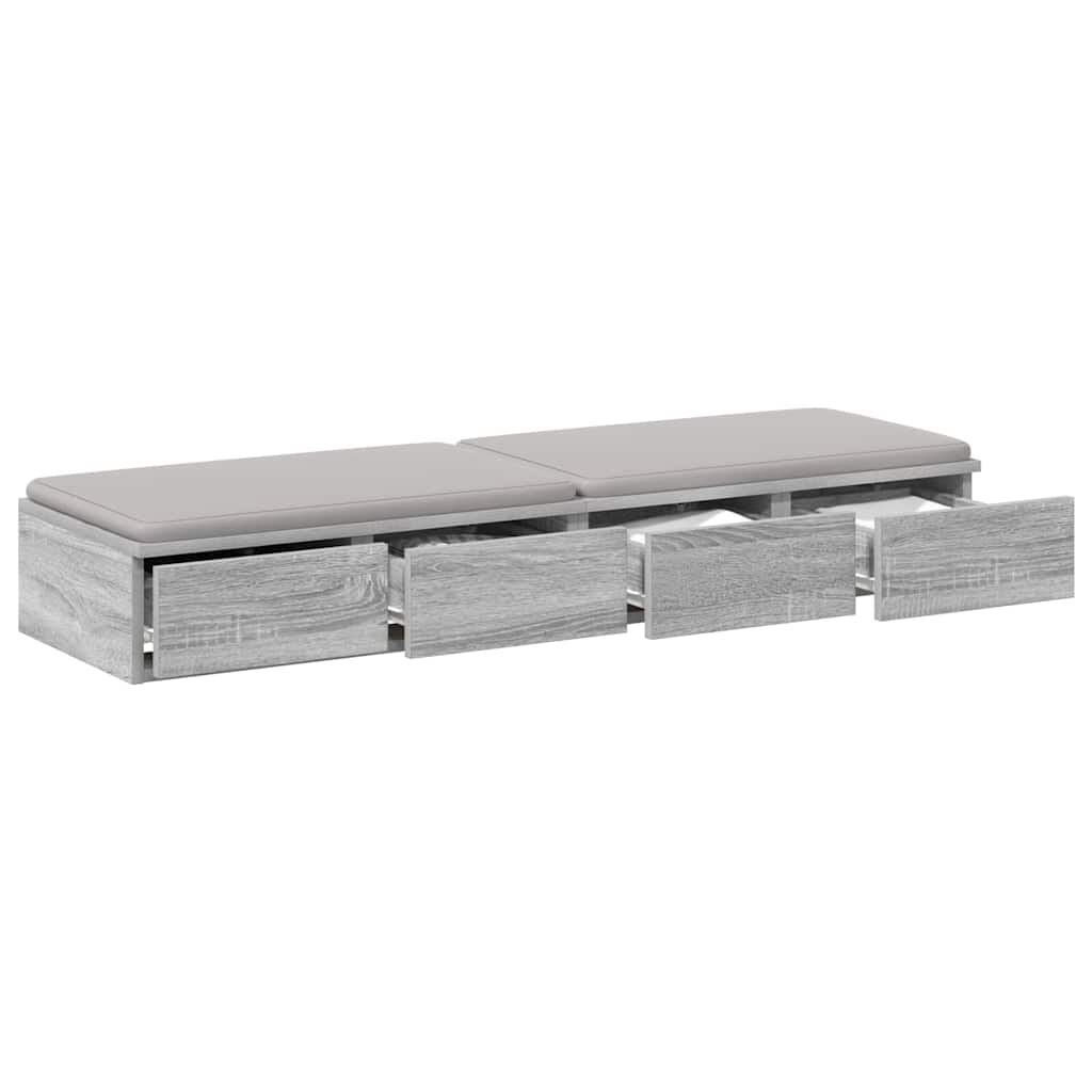 Cassetti per letto Grigio Sonoma 120 x 36,5 x 16,5 cm
