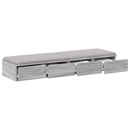 Cassetti per letto Grigio Sonoma 120 x 36,5 x 16,5 cm