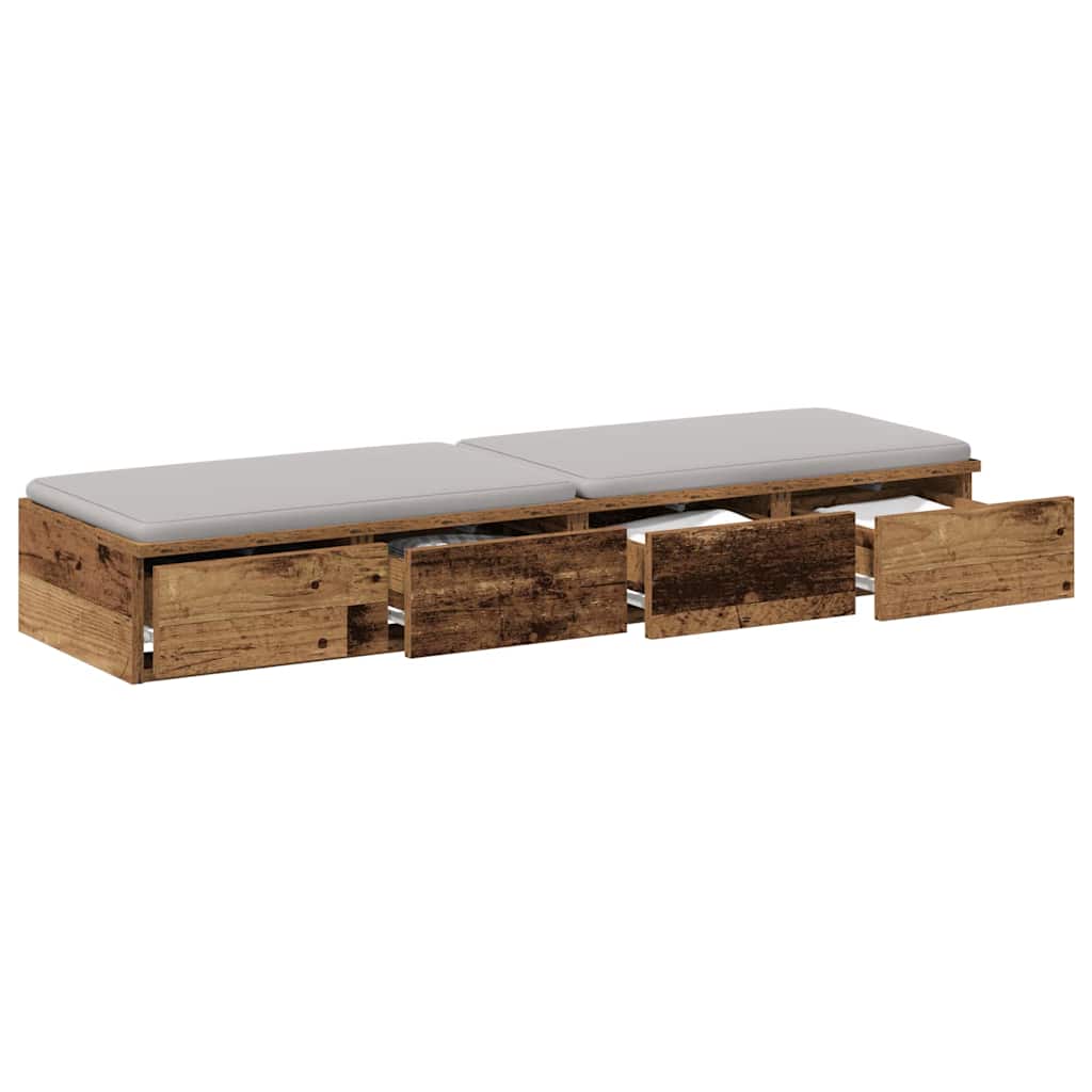 Cassetti per letto Legno vecchio 120 x 36,5 x 16,5 cm
