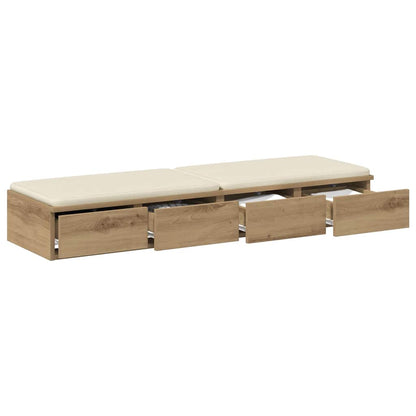 Cassetti per letto Rovere artigianale 120 x 36,5 x 16,5 cm