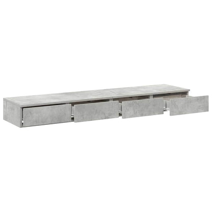 Cassetti per letto Grigio cemento 140 x 36,5 x 16,5 cm